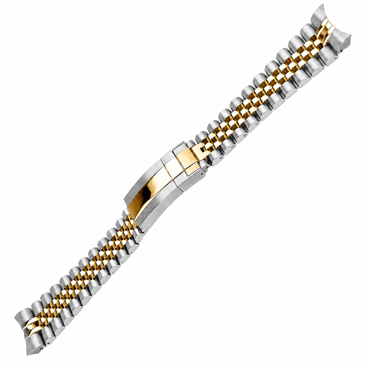 Bracelet Jubilee 22mm Incurvé Acier Massif pour Seiko 5 Sports GMT - Inox