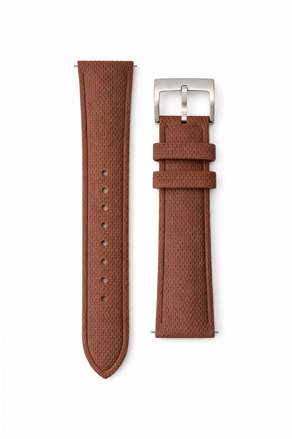 Bracelet de montre Caoutchouc FKM vulcanisé - Finement Texturé - Rapide - Universel