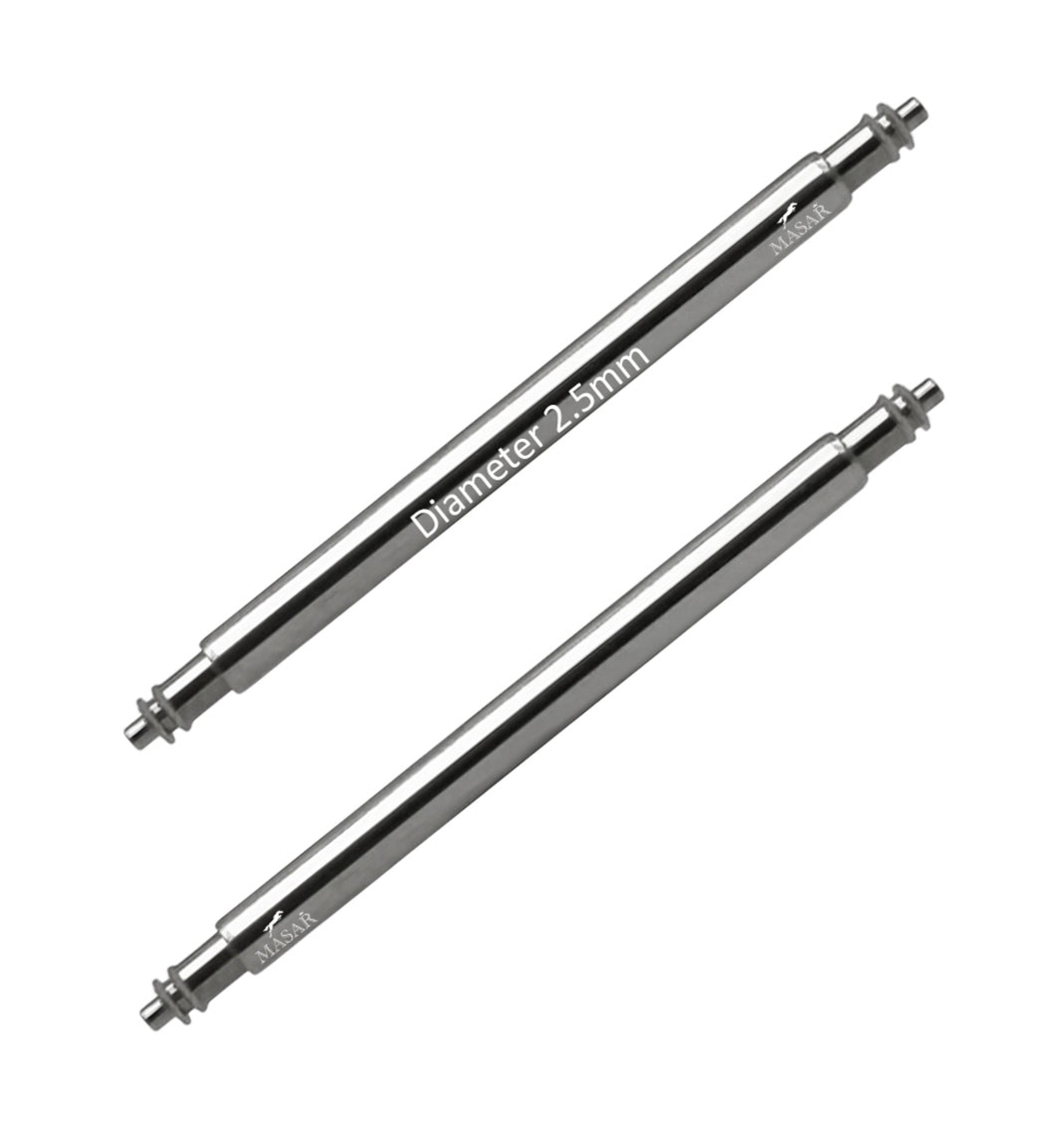 SLX Ø 2,5mm - Federstege für Uhrenarmband - 316L Edelstahl - 0,8mm - 2 Stück