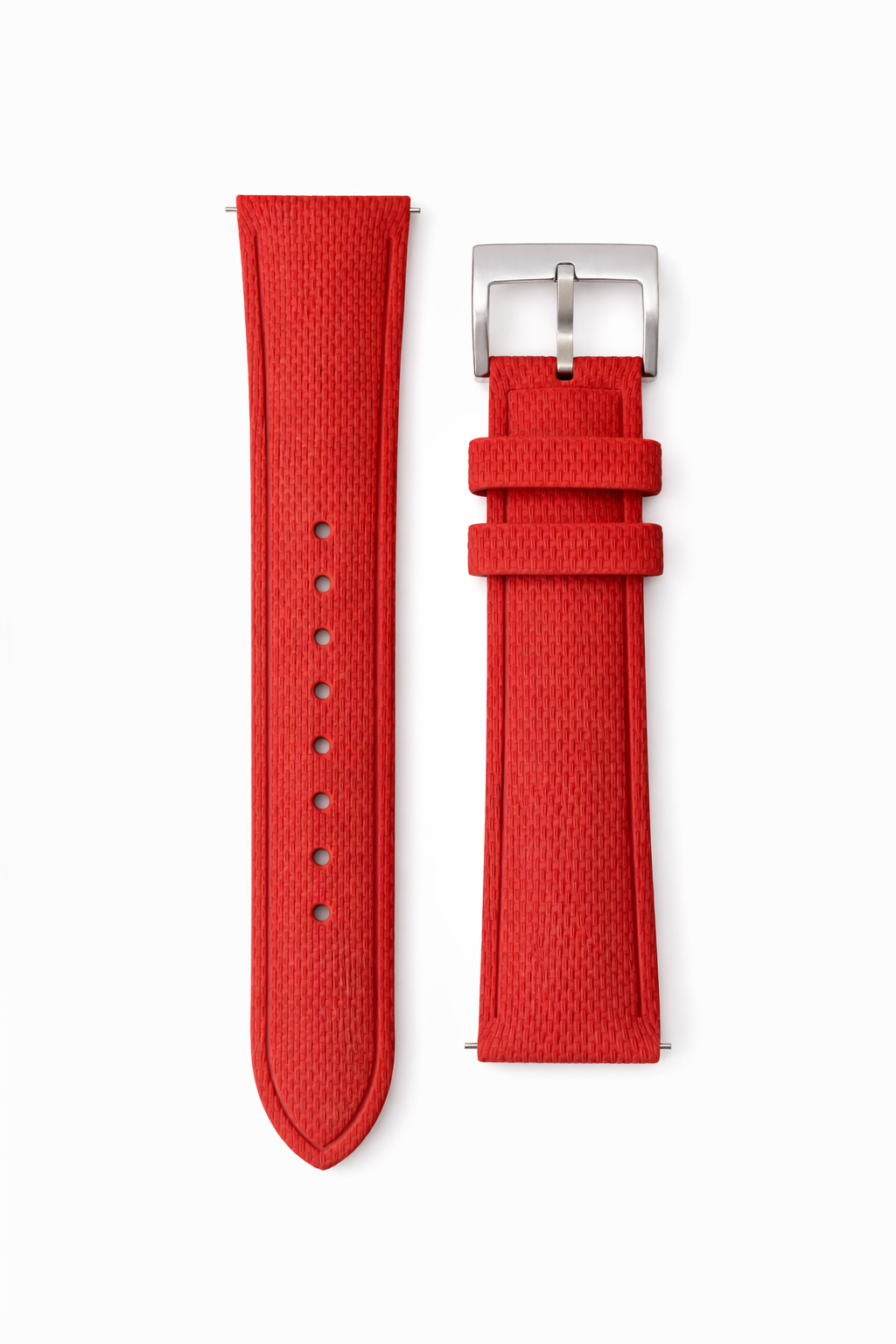 Bracelet de montre Caoutchouc FKM vulcanisé - Finement Texturé - Rapide - Universel