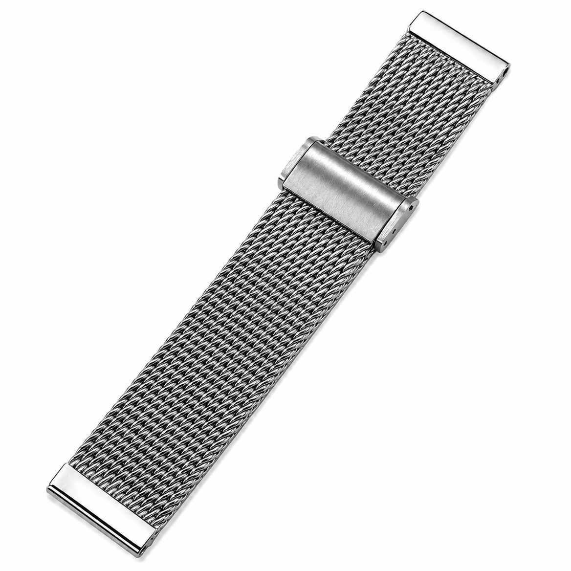 Premium Bracelet Montre Maille Milanais - Big Mesh - Acier Inoxydable - Fine Boucle Déployante / Rapide