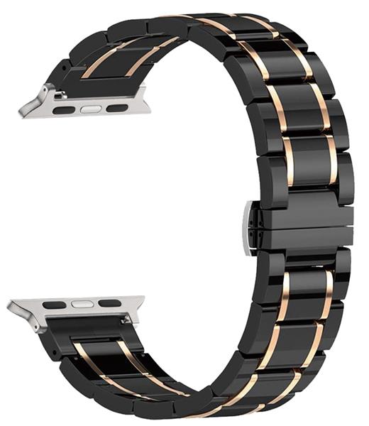 Bracelet Céramique & Inox - Compatible avec Apple Watch