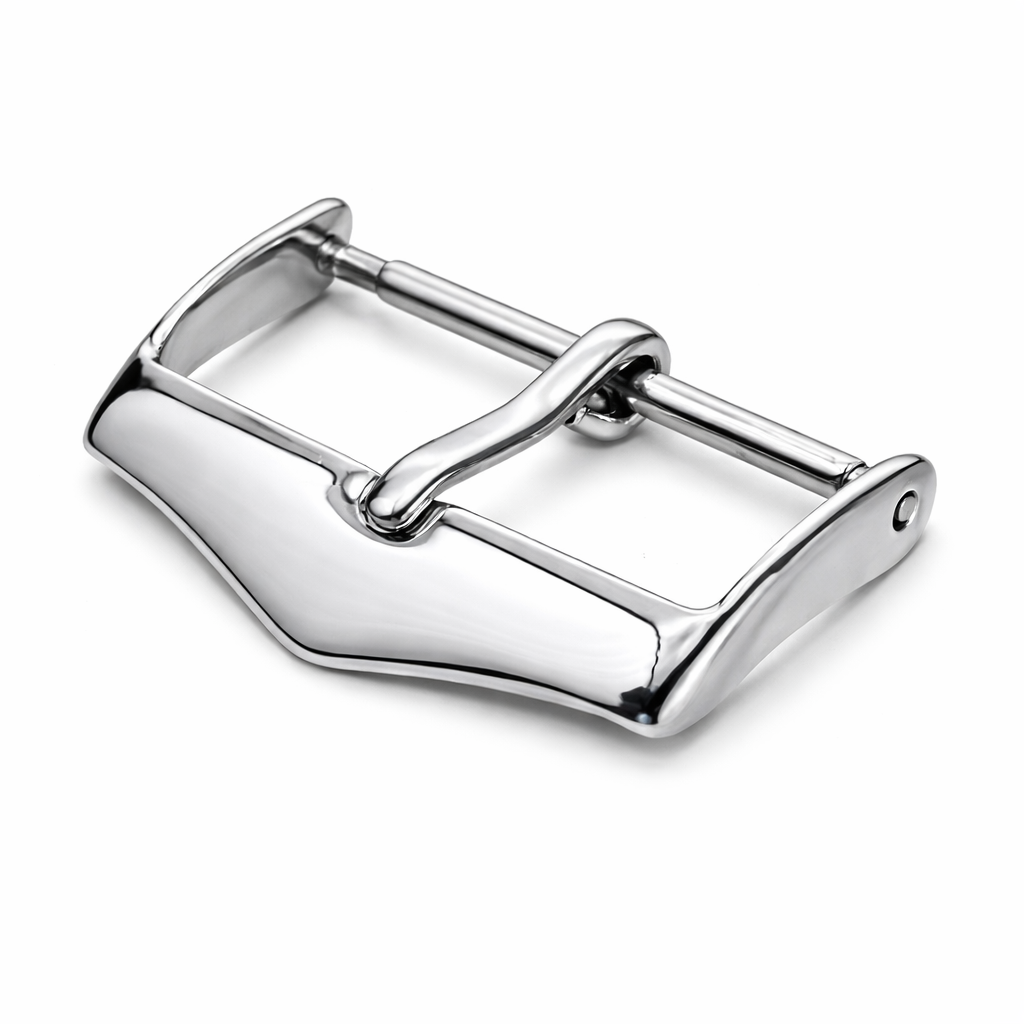 Buckle, Watch Strap Clasp - Mirror Polished Silver | Tongue 1.75mm - 1 Pc