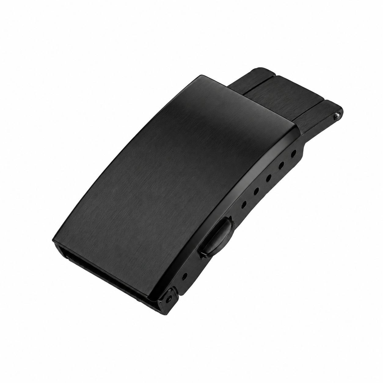 Faltschließe für Armband aus Stahl und andere Materialien - Butterfly-Schließe - Gebürsteter / Hochglanzpolierter Edelstahl – Armbandstärke ≤ 4,75 mm - 5 Löcher - 1 Stk.