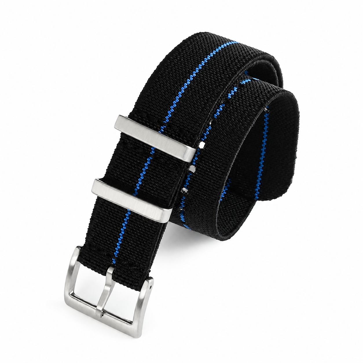 Premium Bracelet NATO Parachute en Nylon Élastique - 28cm - 19mm / 20mm