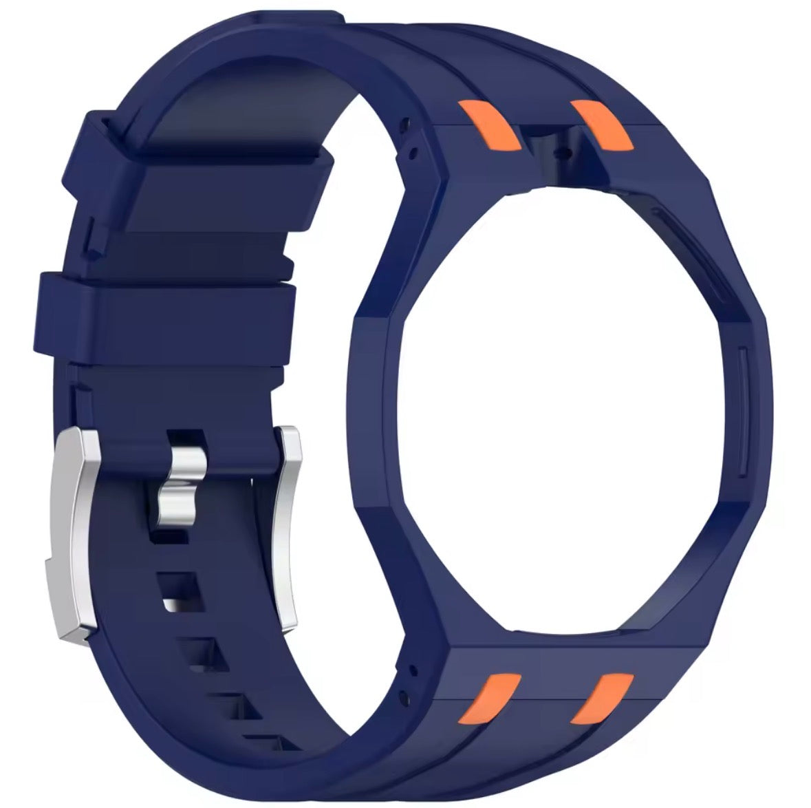 Armband kompatibel mit Swatch Royal Pop x AP - Krone auf 12 Uhr - Silikon