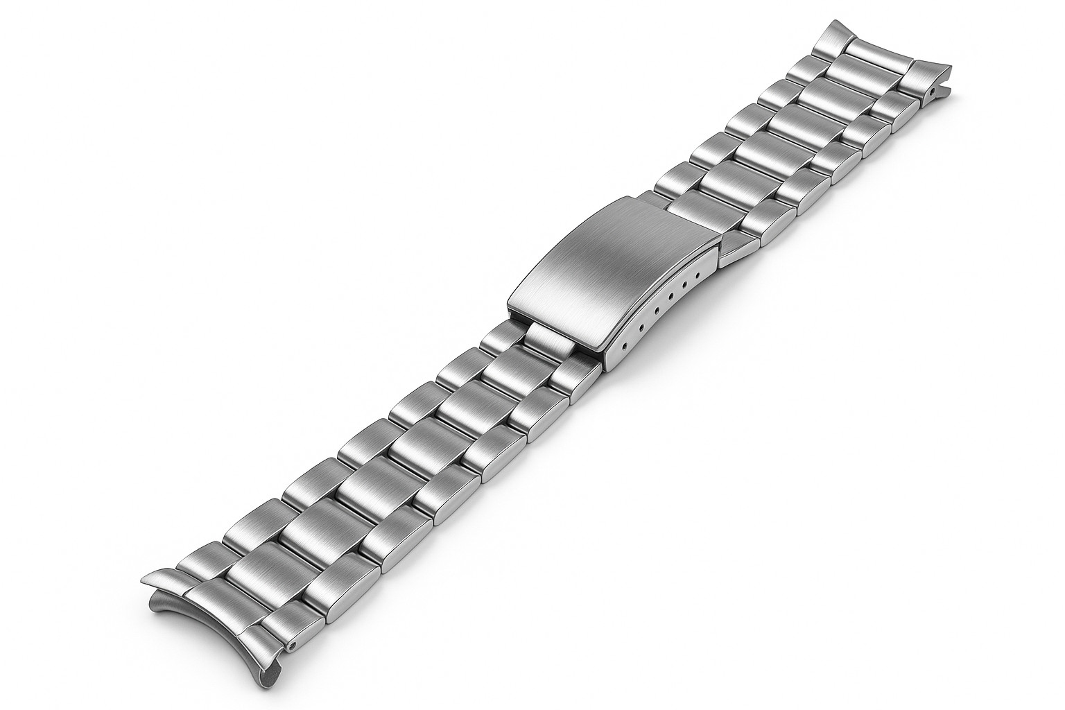 Oyster-Uhrenarmband für Rolex / Tudor – Glieder aus gebürstetem Stahl