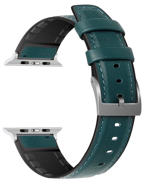 Armband Hybrid Leder TPU - Kompatibel mit Apple Watch