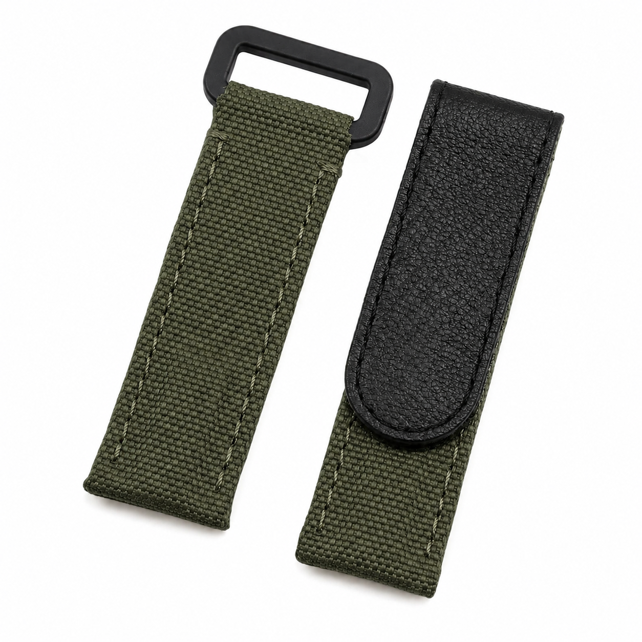 Bracelet Montre Scratch en Toile de Voile & Cuir - Universel