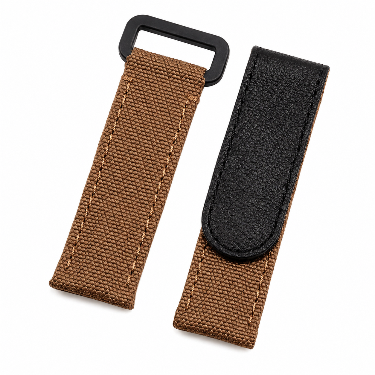 Bracelet Montre Scratch en Toile de Voile & Cuir - Universel