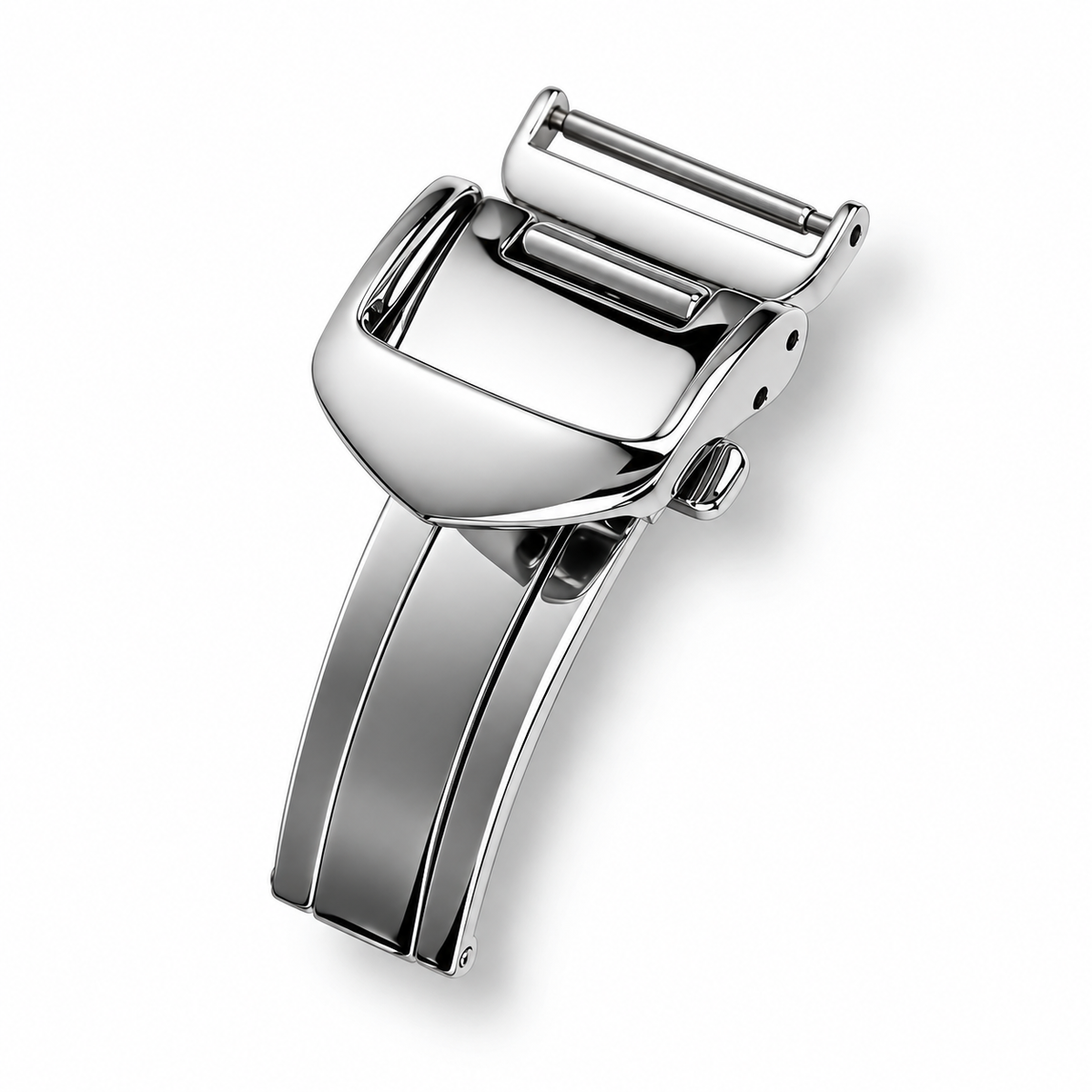 Deployant Pin Buckle / 316L Mirror Polished Clasp for Strap with Holes – 1 Pc