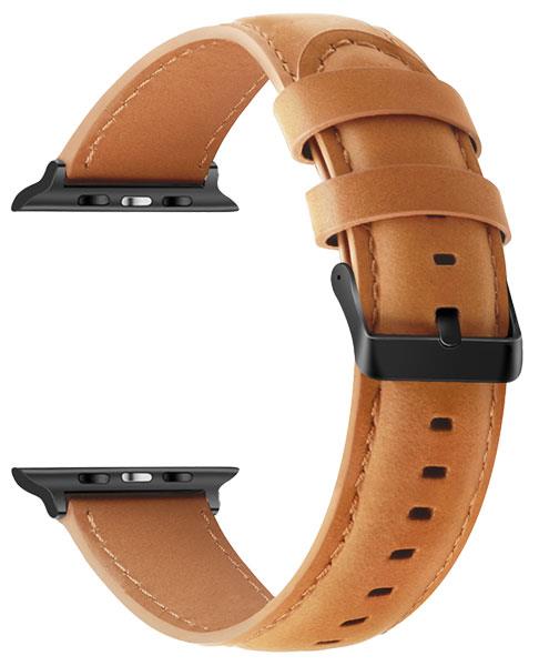 Lederarmband Schwarze Schnalle - Kompatibel mit Apple Watch