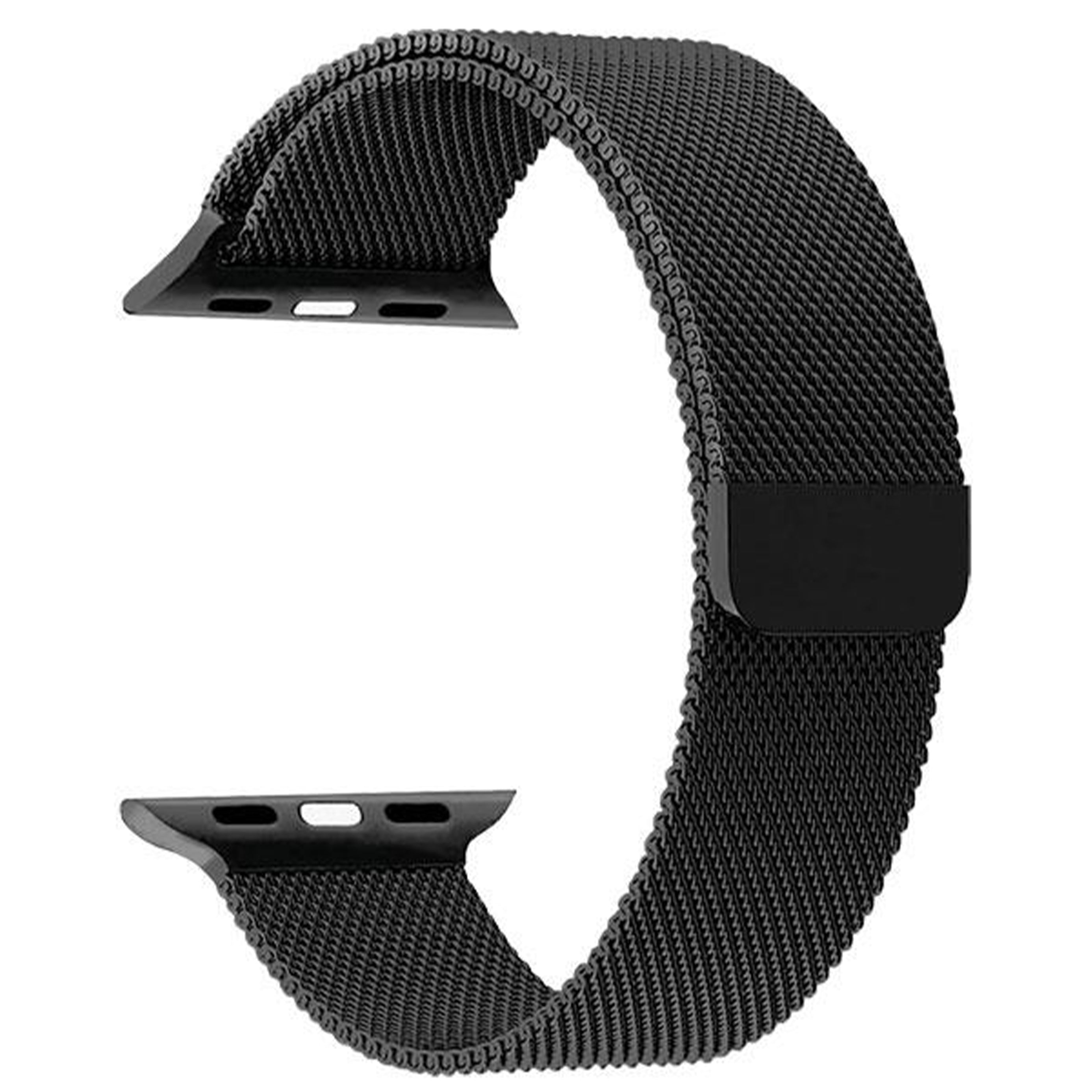 Black Milanese Mesh Bracelet for Apple Watch - Magnetic Steel Band