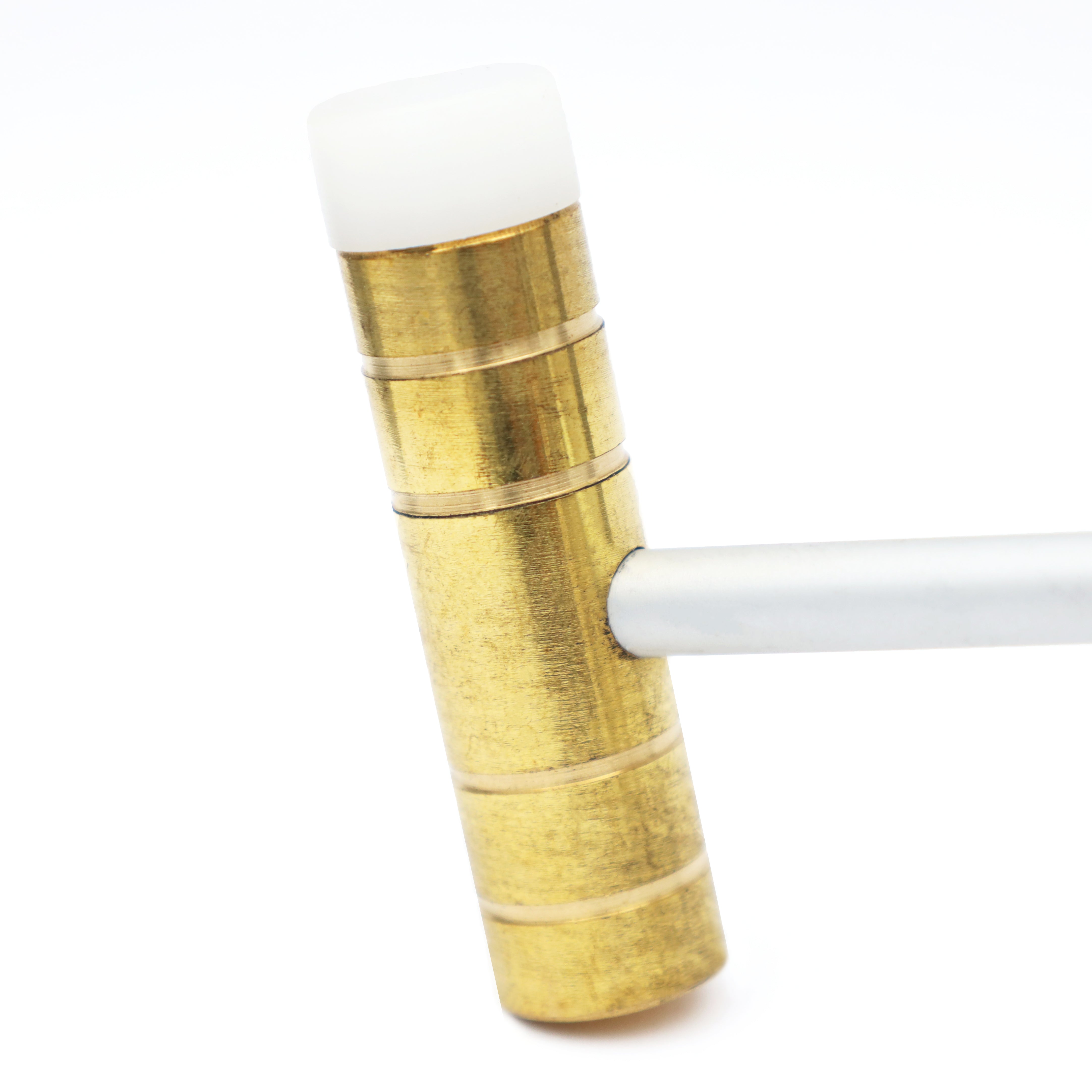 Uhrmacherhammer – Messing und Kunststoff, 55 g x 55 x 14 mm – zum Formen und Biegen von Metallen – 39474