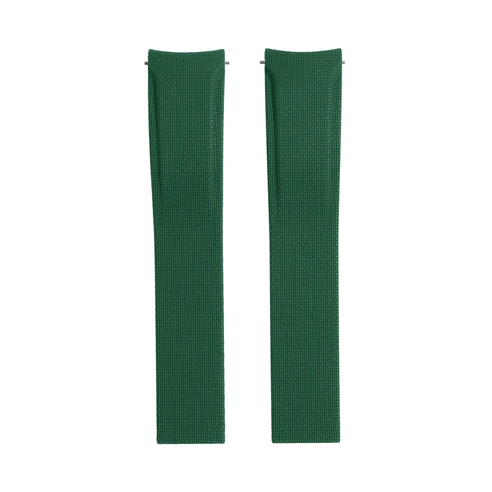 Bracelet Montre Caoutchouc FKM - Texture Tissu SAILCLOTH / Incurvé & Rapide / CTS - Sans boucle