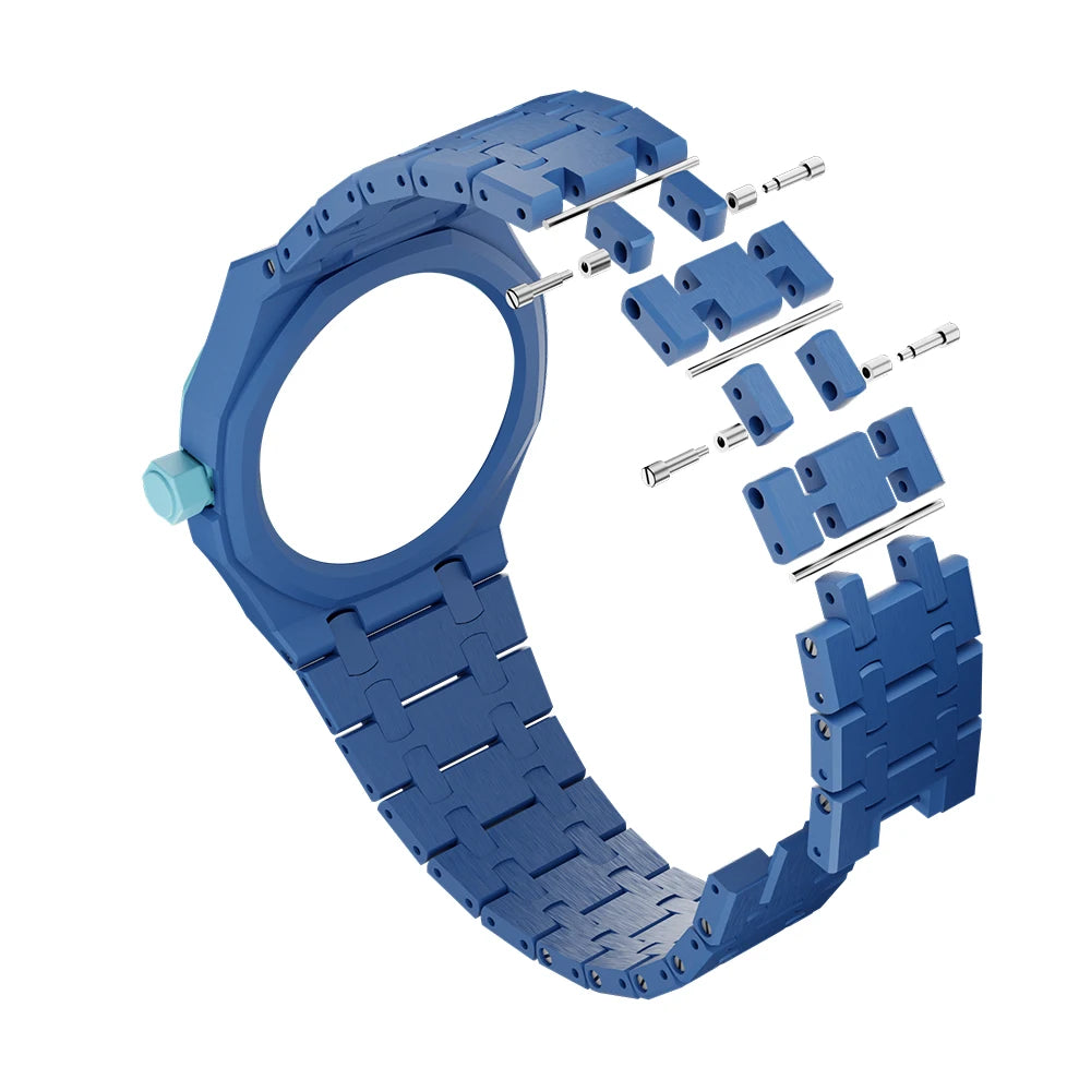 Link Bracelet compatible with Swatch Royal Pop x AP - Lépine → crown at 12 o'clock - Resin
