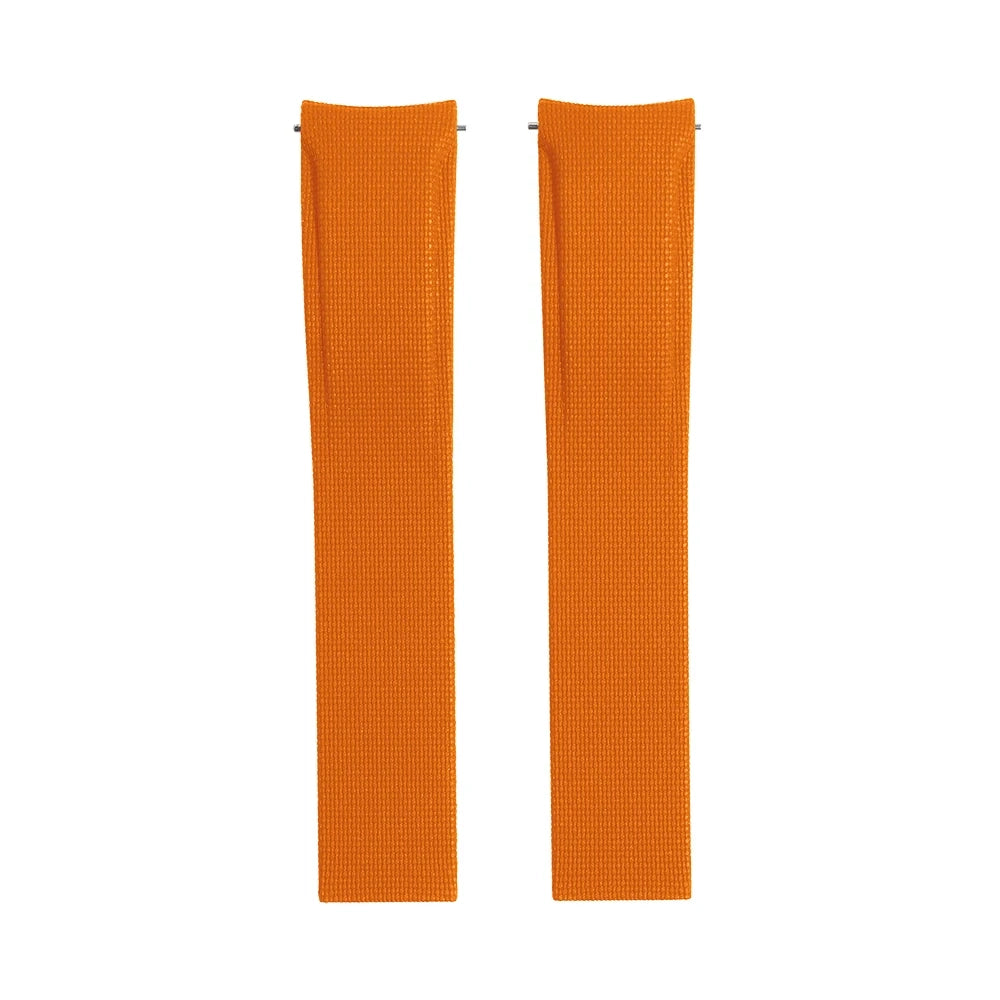 Bracelet Montre Caoutchouc FKM - Texture Tissu SAILCLOTH / Incurvé & Rapide / CTS - Sans boucle