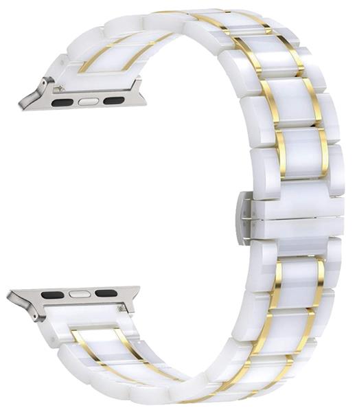 Bracelet Céramique & Inox - Compatible avec Apple Watch