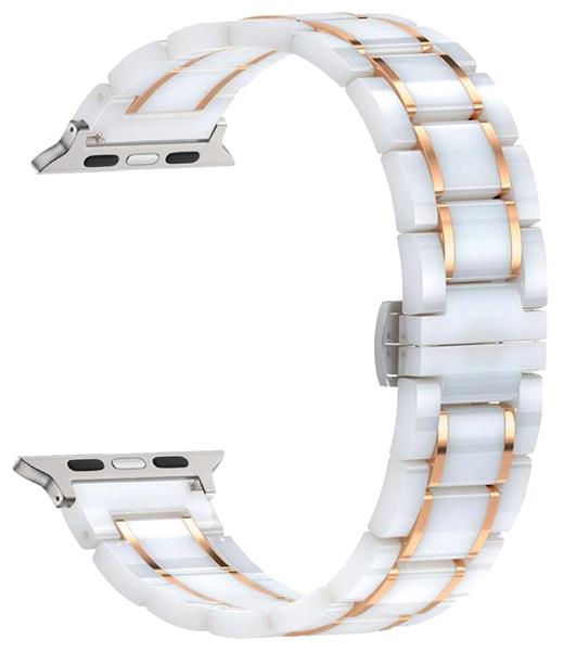 Bracelet Céramique & Inox - Compatible avec Apple Watch