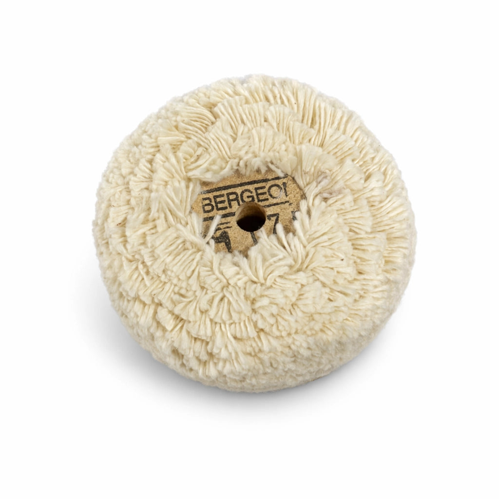 Bergeon 1175 – 2 in 1 – Polierscheibe (hochglanzpolierter Stahl) / Ultraweiche Reinigungsbürste – 20 mm x Ø 60 mm – 1 Stück