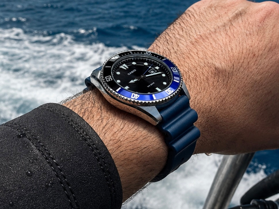Bracelet Montre en Caoutchouc FKM – Wave / Plongée - T 4mm - Premium / Universel