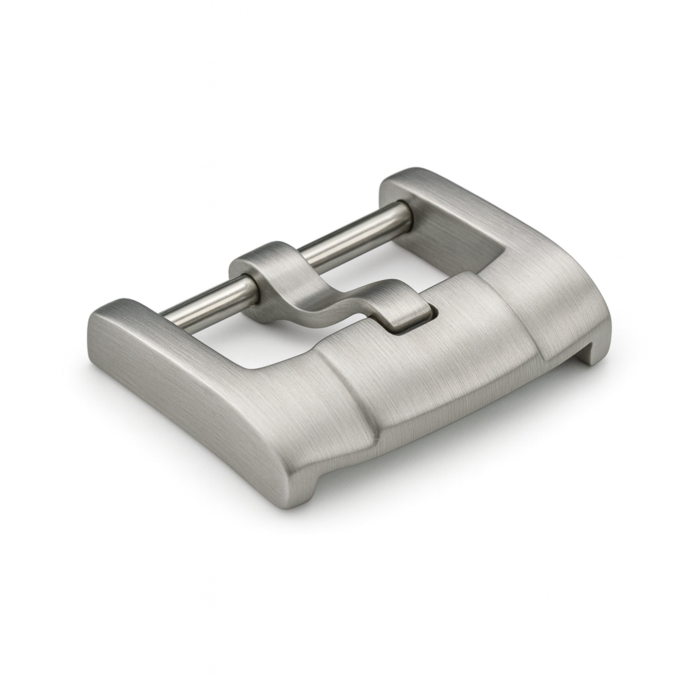 18mm Brushed Steel Watch Bracelet Buckle – For Rolex, Omega, Tudor – 3mm Tang Buckle