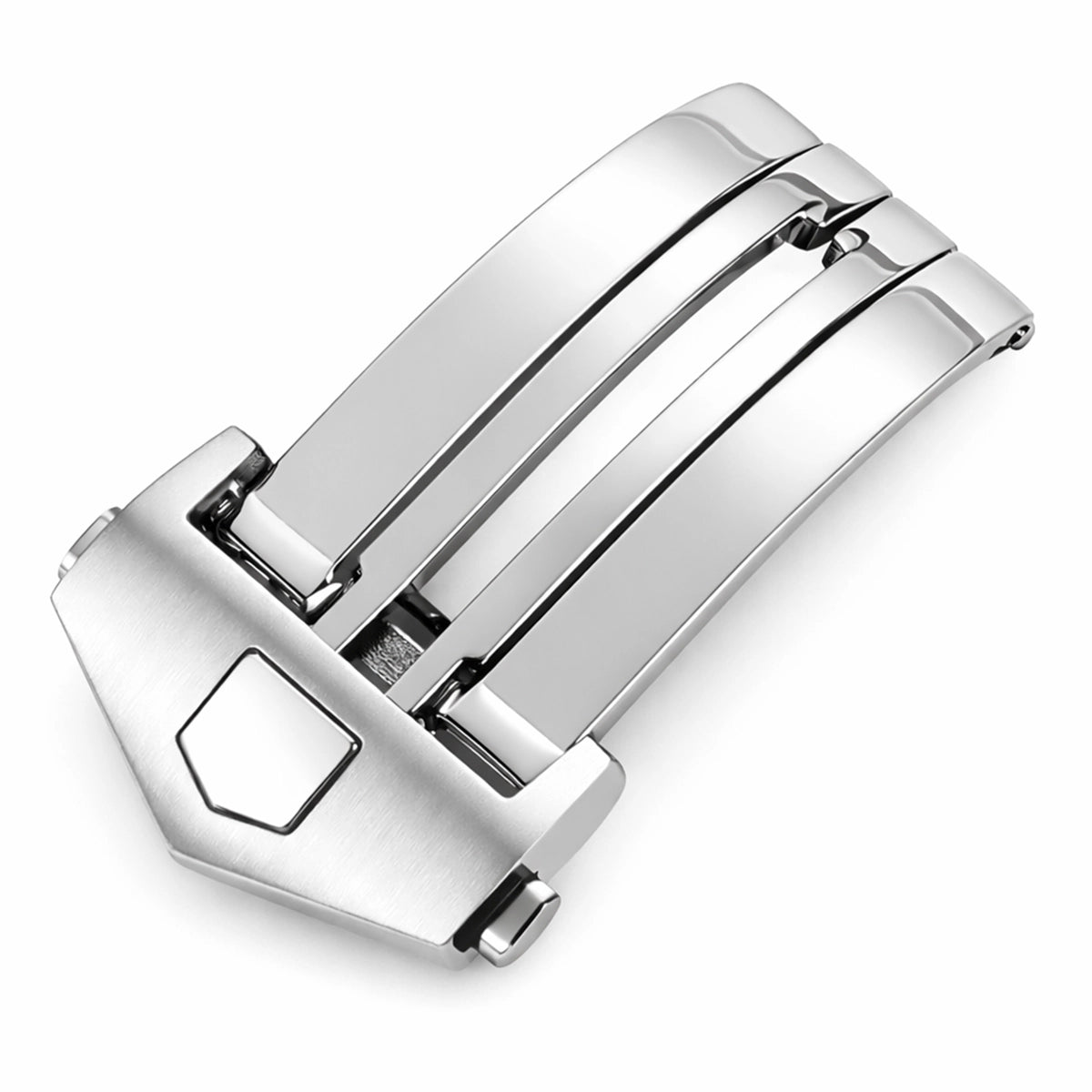 Deployant Clasp for Watch Strap without holes – Brushed Stainless Steel – Strap Thickness ≤ 2.60mm – 1 Pc