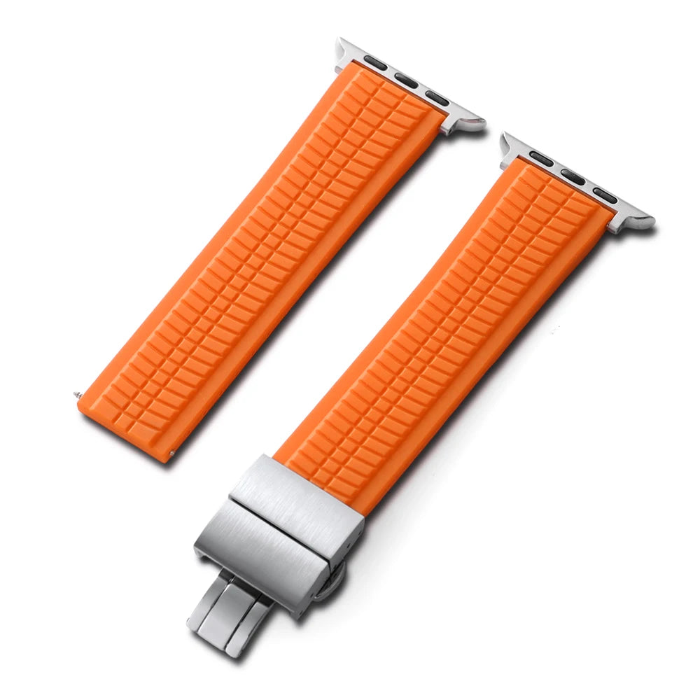 Geprägtes Silikonarmband für Apple Watch – Sportarmband 22 mm