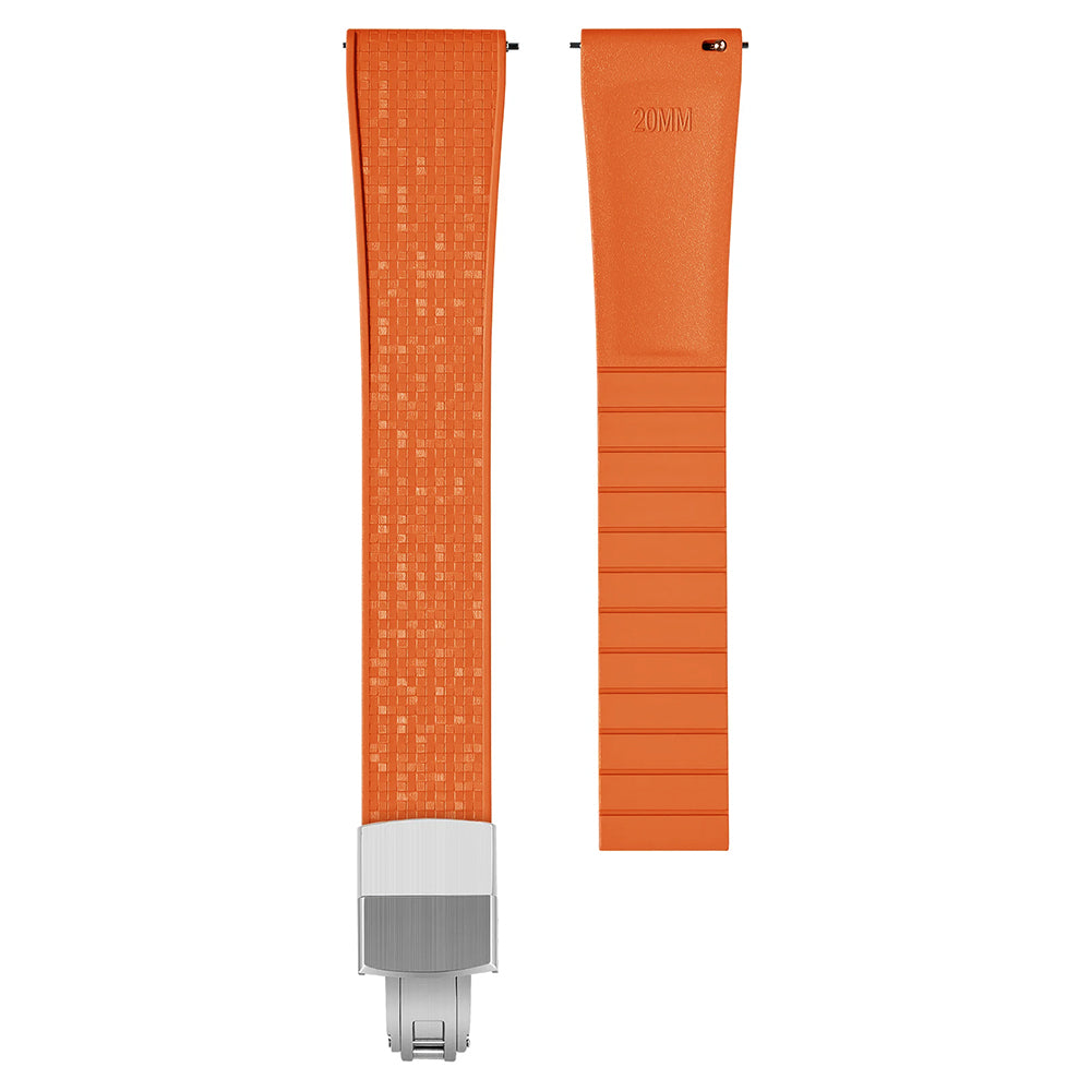 Bracelet montre Caoutchouc FKM - motif Mosaïque – Boucle déployante, à découper