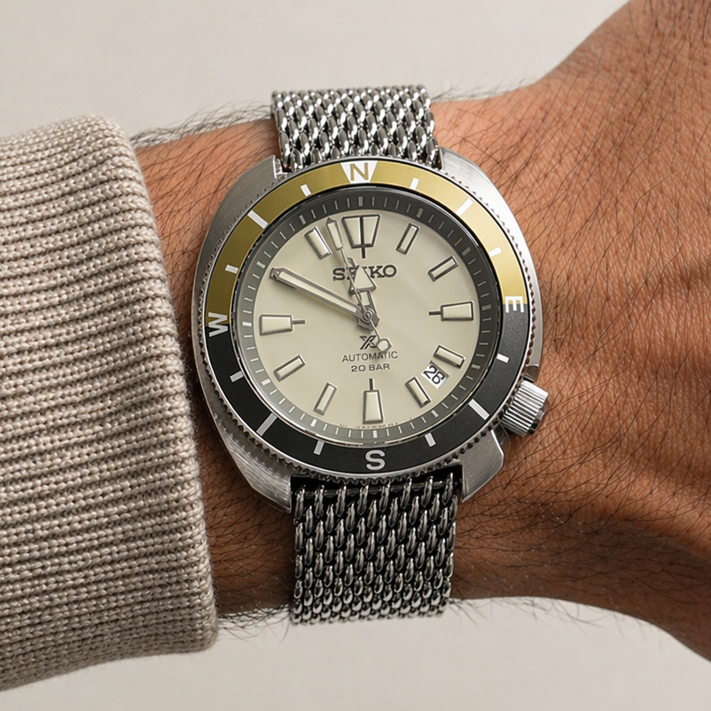 Bracelet Montre Acier Maille Requin (Shark) – Boucle Déployante