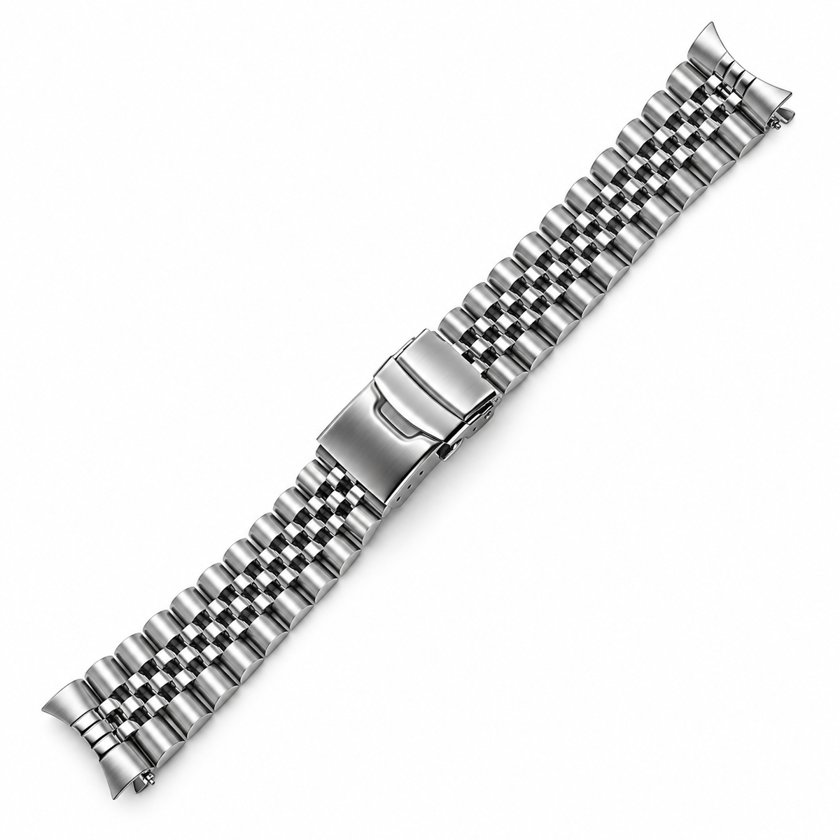 5-Link Jubilee Steel Bracelet for Casio Duro MDV-106 / MDV-107 - Deployment Clasp