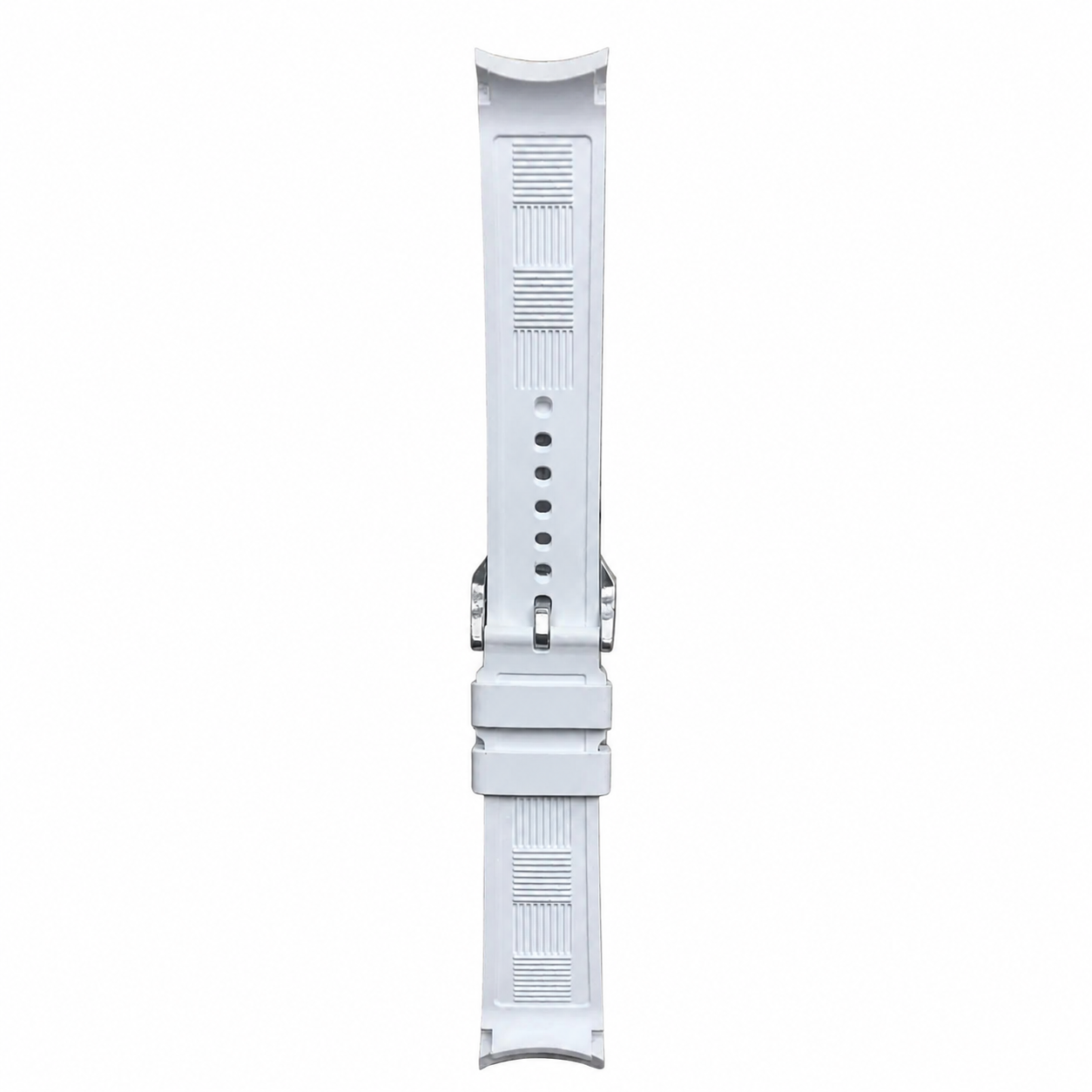 FKM Rubber Watch Strap - Checkered Pattern / Curved - Universal