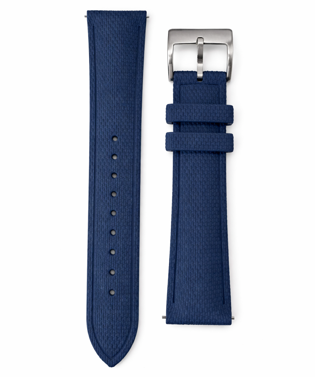FKM Rubber Watch Strap - Sailcloth Texture - Quick Release - Pin Buckle - Universal