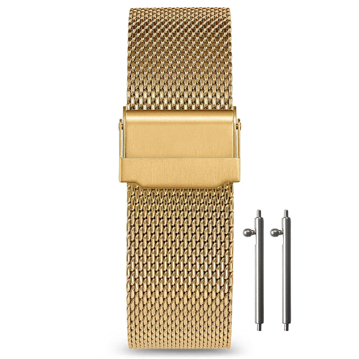 Bracelet montre 17mm Maille Milanaise - Libération Rapide - Universel - Mesh Ø 0,6mm Gold (Or)