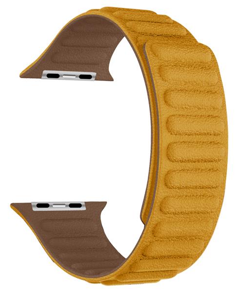 Bracelet Cuir Micro Fibre – Compatible avec Apple Watch - Boucle Magnétique