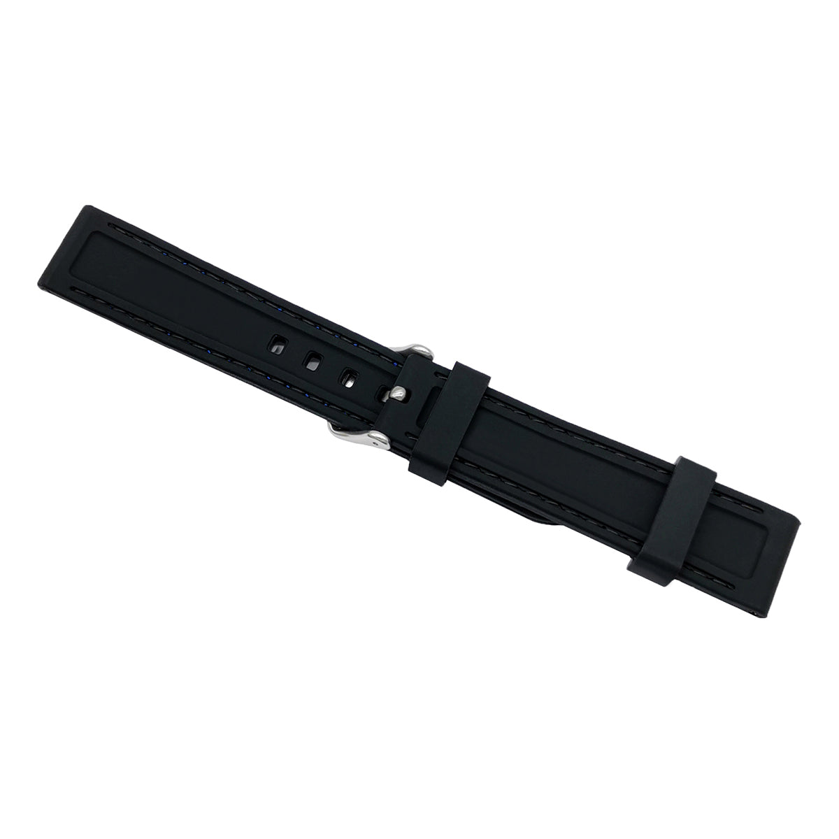 Bracelet de montre Silicone Compatible Citizen – Noir – Épaisseur 5,8mm