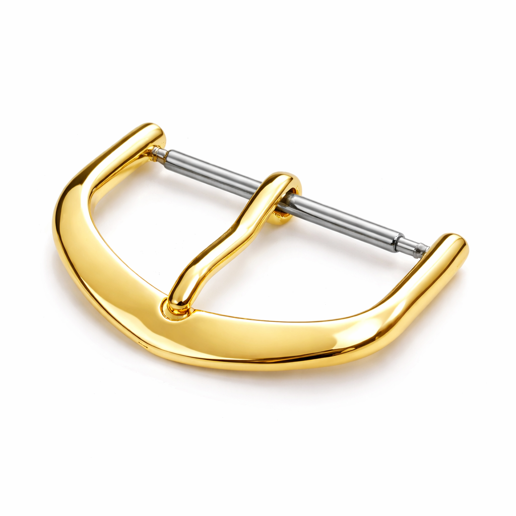 Buckle for Watch Strap & Nato - Polished Mirror Gold Aluminum | Pin 1.75mm - 1 Pc