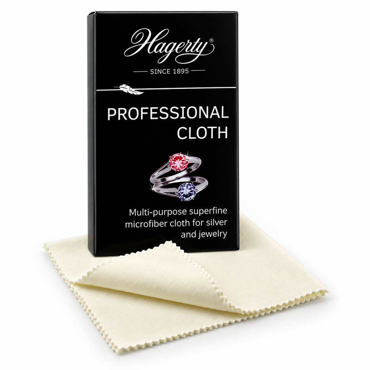 Hagerty Professional Mikrofasertuch 24 × 30 cm – Pflege für Uhren, Glas & Schmuck – 1 Tuch