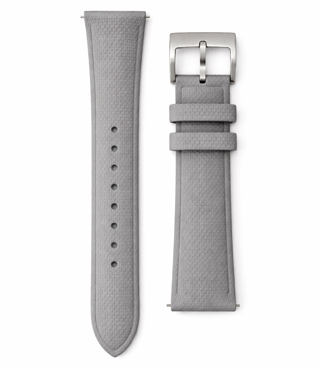 FKM Rubber Watch Strap - Sailcloth Texture - Quick Release - Pin Buckle - Universal