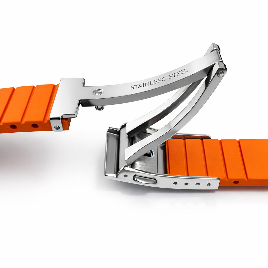 Bracelet Montre Caoutchouc FKM - Racing - Libération Rapide - Boucle Déployante - CTS