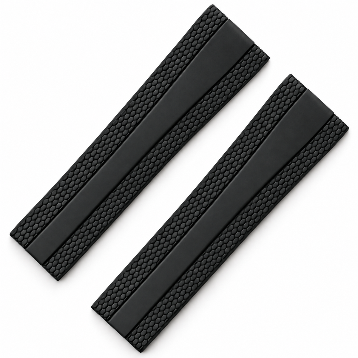 Bracelet Montre Caoutchouc FKM - Texture Nid d’Abeille / CTS - Sans Boucle Déployante