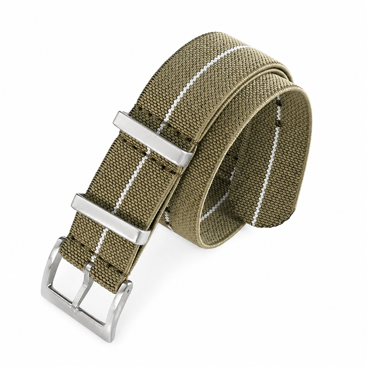 Premium Bracelet NATO Parachute en Nylon Élastique - 28cm - 19mm / 20mm