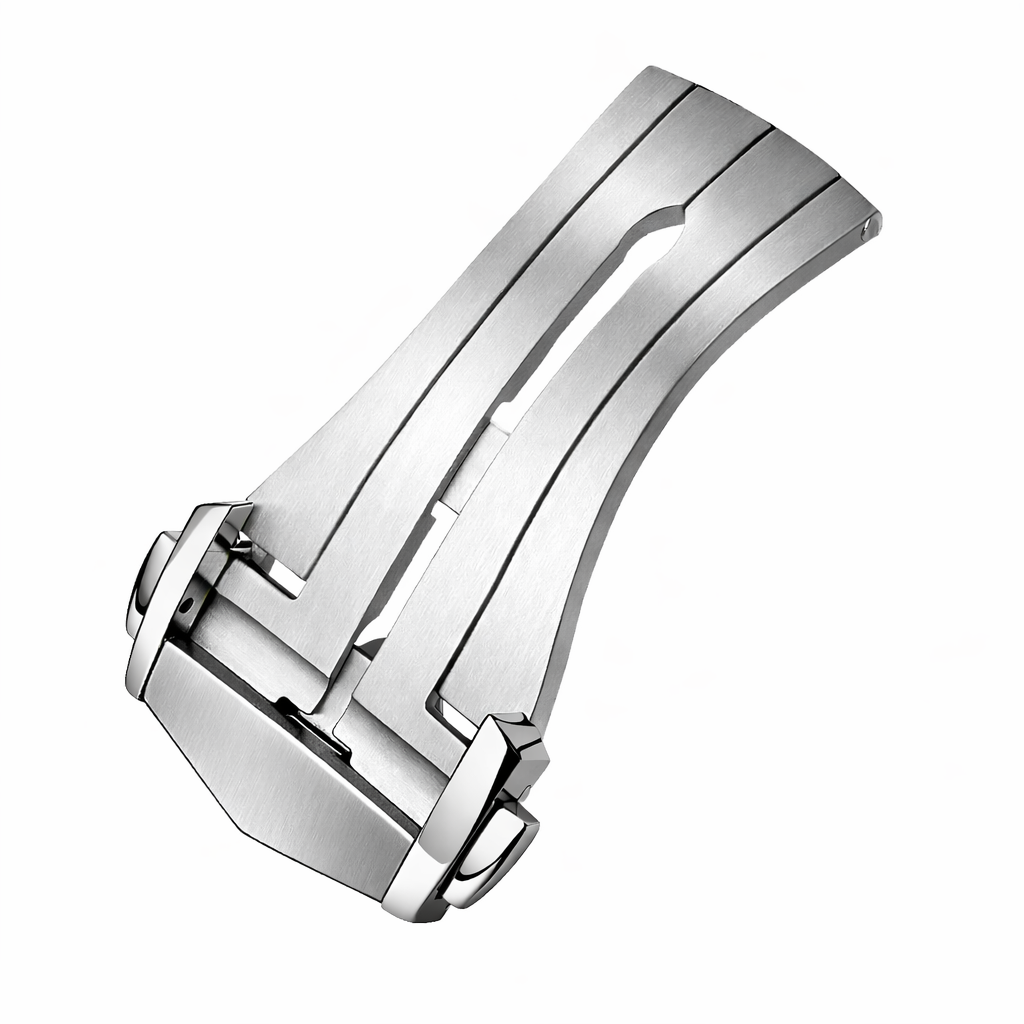 Faltschließe mit Dorn Armbanduhr mit Löchern – Premium-Verschluss Stahl – Armbandstärke ≤ 3,0mm – 1 Stck.