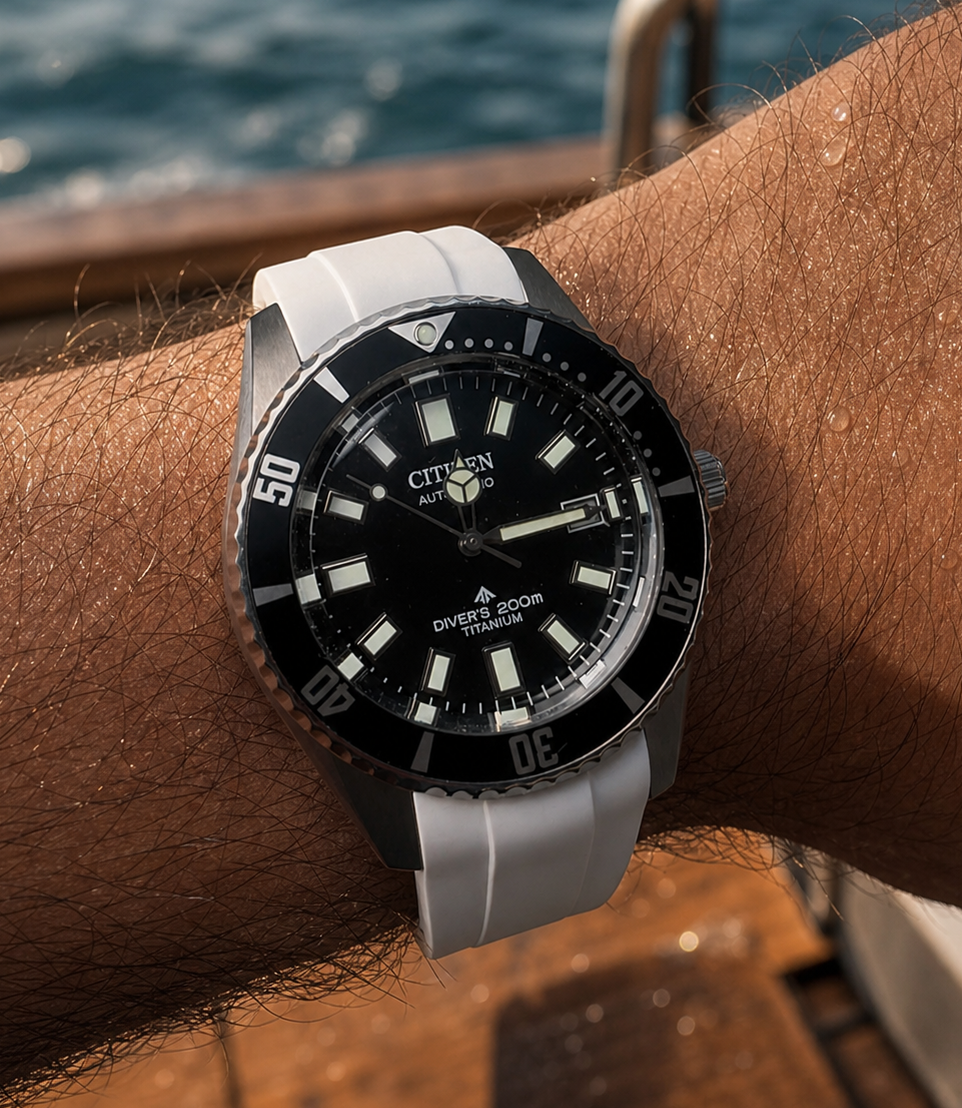 FKM Rubber Watch Strap for Citizen Promaster Fujitsubo - CTS