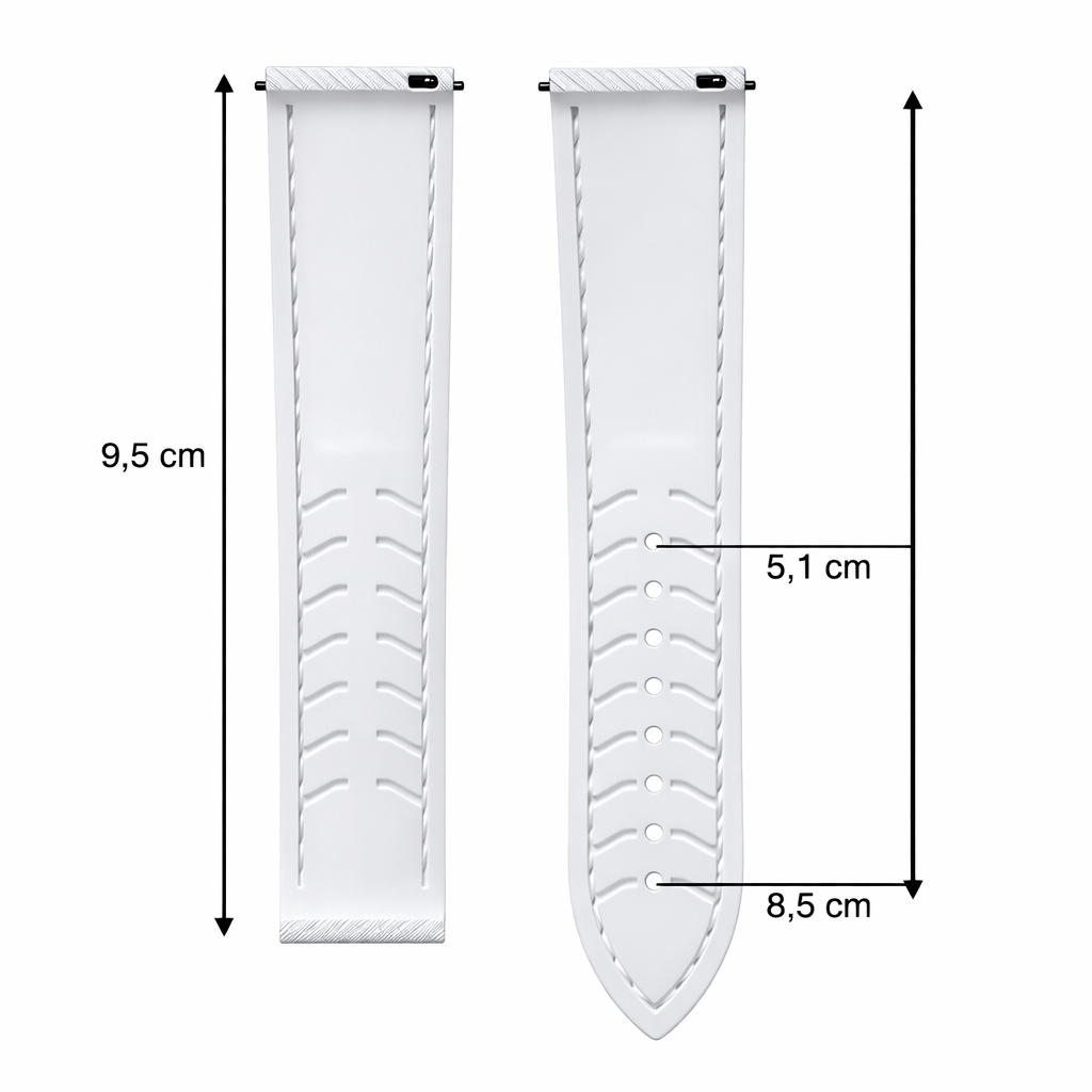 Bracelet de montre Caoutchouc FKM vulcanisé - Racing / Rapide - Sans boucle