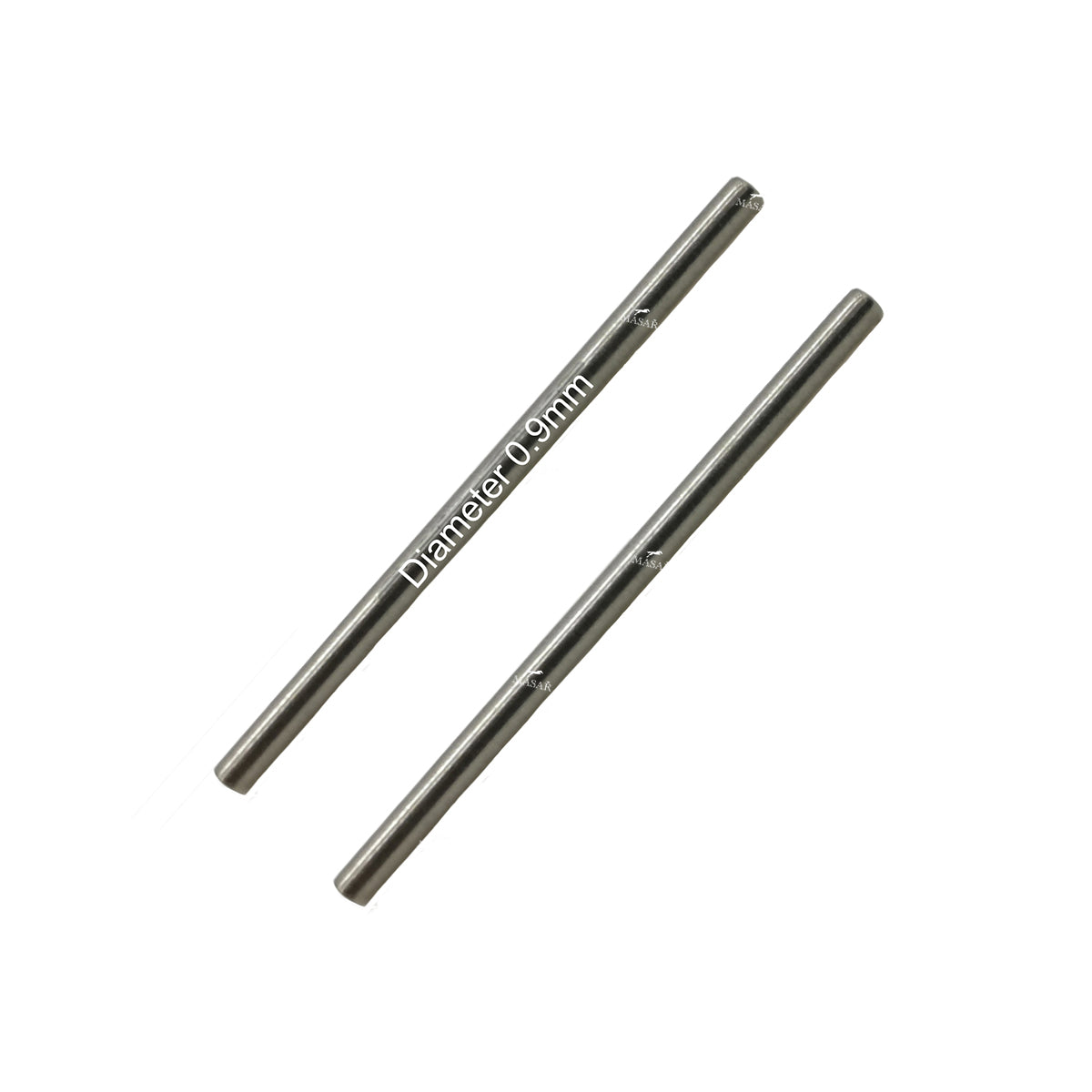 Goupille Ø 0,9mm - Barrette Ronde Pleine pour Bracelet de montre - Inox 316L - 2 Pcs