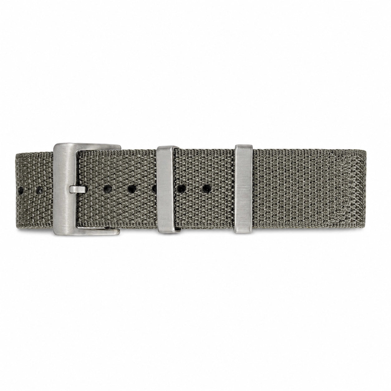 Gray Nato Strap - Braided Nylon 1.6mm / 28.5cm