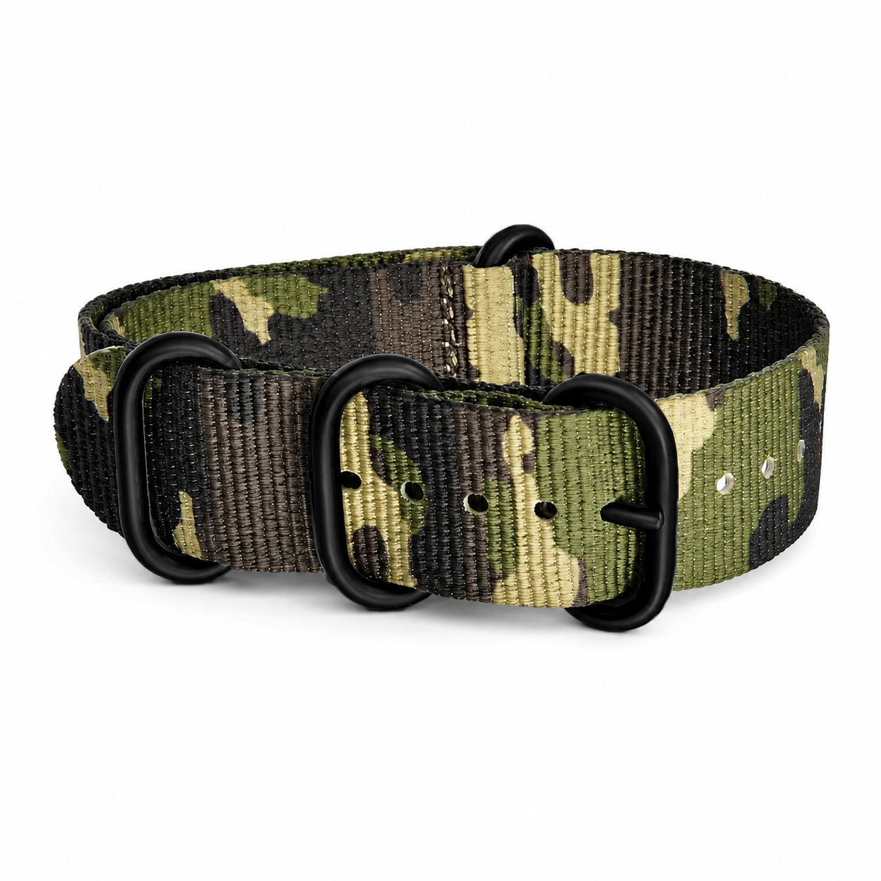 ZULU Strap - CCE Army Camo - Black Buckle - 1.2mm Nylon