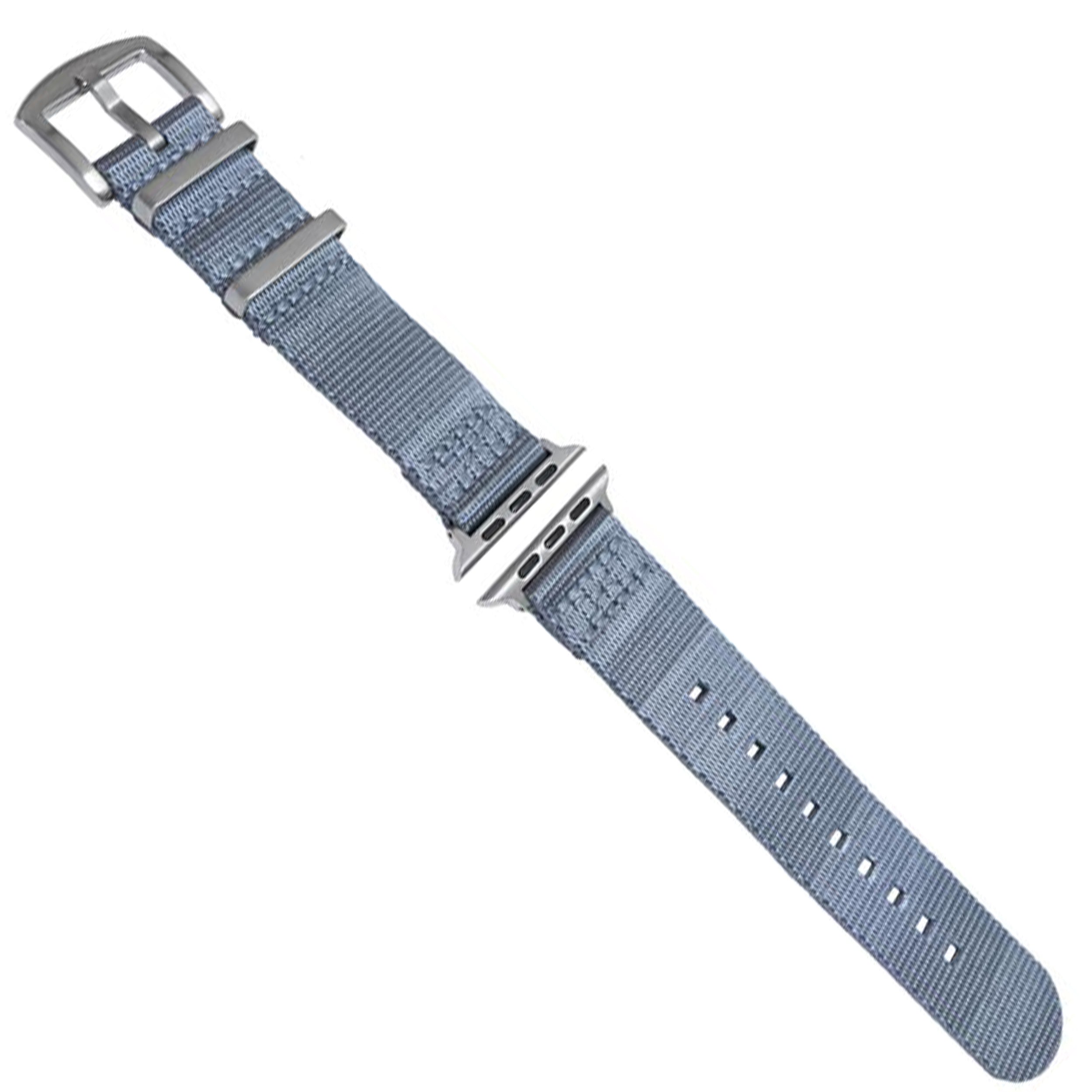 2-teiliges NATO-Uhrenarmband – für Apple Watch und andere Uhren – Nylongewebe