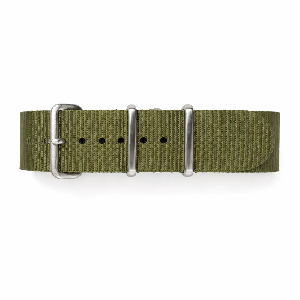 NATO Watch Strap, Green Nylon Fabric - Premium